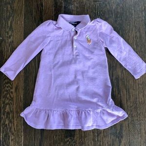 Ralph Lauren Purple Polo Dress 24 Months